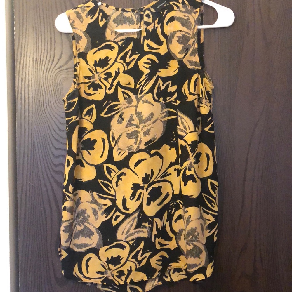 SOLD- WhoWhatWear chiffon floral tank